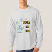 Super Dog lustige Männer hellgrau lange Ärmel T-Shirt (Vorderseite)