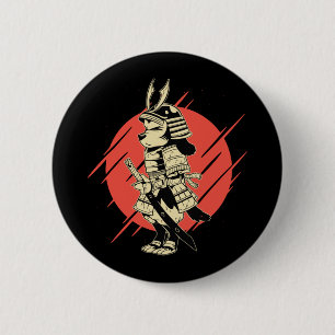 Super Dog Samurai Krieger Button