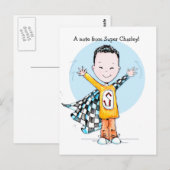 Super Duper Boy Postkarte (Vorne/Hinten)