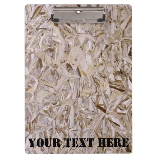 Super Duper Cool OSB Plywood Print Klemmbrett (Vorderseite)