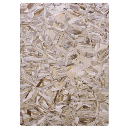 Super Duper Cool OSB Plywood Print Klemmbrett (Rückseite)