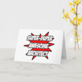 Super Duper Phantastisch Architect Karte (Gelbe Blume)
