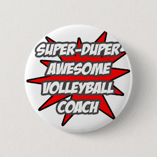 Super Duper Phantastisch Volleyball Coach Button