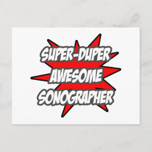 Super Duper Phantastischer Sonographer Postkarte