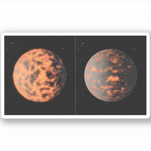 Super-Earth 55 Cancri E Aufkleber (Vorderseite)
