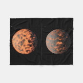 Super-Earth 55 Cancri E Fleecedecke (Vorderseite (Horizontal))