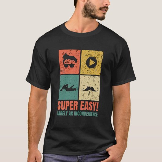 Super Easy kaum ein unangenehmer Film Rant Fun T-Shirt (Vorderseite)