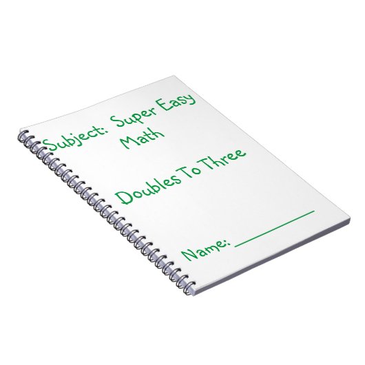Super Easy Math Notebook Notizblock (Rechte Seite)