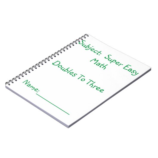 Super Easy Math Notebook Notizblock (Linke Seite)