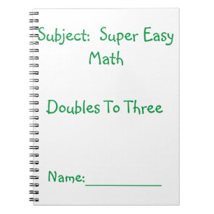 Super Easy Math Notebook Notizblock