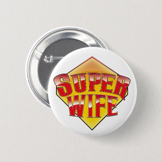 Super Ehefrau Button (Vorne & Hinten)