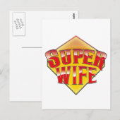 Super Ehefrau Postkarte (Vorne/Hinten)