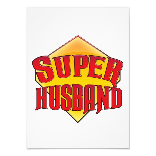 Super Ehemann Fotodruck (Vorne)