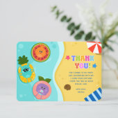 Super einfache Hummel Zahlen Sommer Geburtstag Dankeskarte (Stehend Vorderseite)