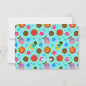 Super einfache Hummel Zahlen Sommer Geburtstag Dankeskarte (Rückseite)