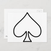 Super einfache Spreizform Postkarte (Vorne/Hinten)