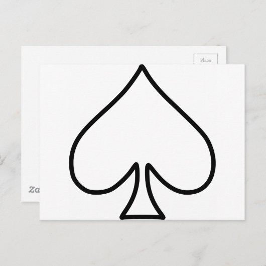 Super einfache Spreizform Postkarte (Vorne/Hinten)