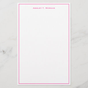 Super Einfachheit Hot Pink White DIY Frame Briefpapier