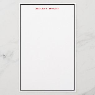 Super Einfachheit Schwarz-Weiß-DIY-Rahmen Briefpapier