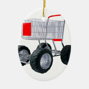 Super Einkaufswagen Keramikornament
