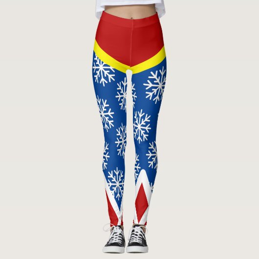 SUPER ELF! Schneeflocken Leggings (Vorderseite)
