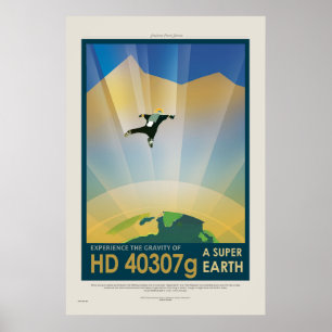 Super-Erde-Tour - Retro-NASA-Reiseposter Poster
