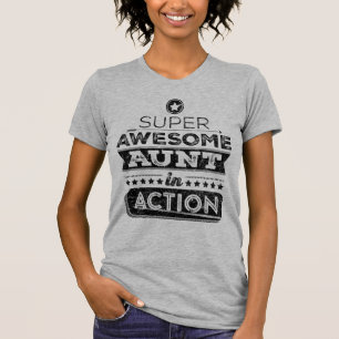 Super fantastische Tante In Action (Hipster-Art) T-Shirt