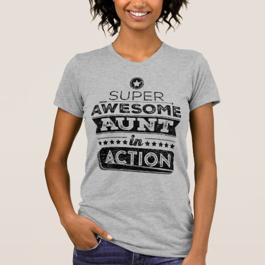 Super fantastische Tante In Action (Hipster-Art) T-Shirt (Vorderseite)