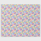 Super farbige ABCs und 123 Geschenkpapier (Flach)