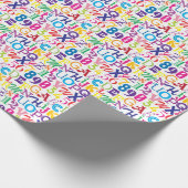 Super farbige ABCs und 123 Geschenkpapier (Ecke)