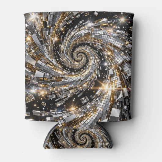 Super Flasher Spiral Oder & Silber Dosenkühler (Vorderseite)