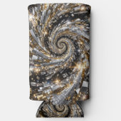 Super Flasher Spiral Oder & Silber Selters Dosenkühler (Vorderseite)