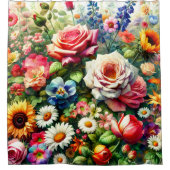 Super Floral Duschvorhang (Vorderseite)