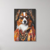 Super Fly Shetland Sheepdog | Sheltie Leinwanddruck (Vorderseite)