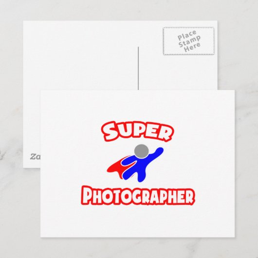 Super Fotograf Postkarte (Vorne/Hinten)
