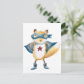 Super Fox! Postkarte (Stehend Vorderseite)