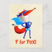 Super Fox Postkarte (Vorderseite)