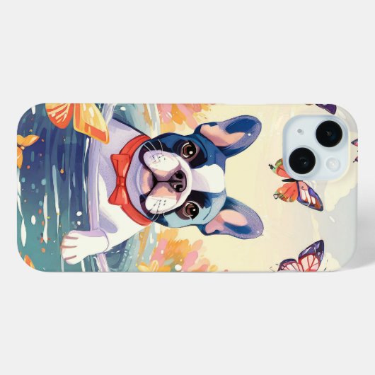 Super Frenchie Bulldog Case-Mate iPhone Hülle (Rückseite (Horizontal))