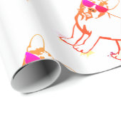 Super Frenchie Bulldog Geschenkpapier (Rolleneckpunkt)