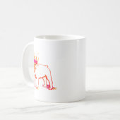 Super Frenchie Bulldog Kaffeetasse (Vorderseite Links)