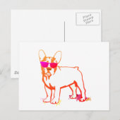 Super Frenchie Bulldog Postkarte (Vorne/Hinten)