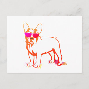 Super Frenchie Bulldog Postkarte