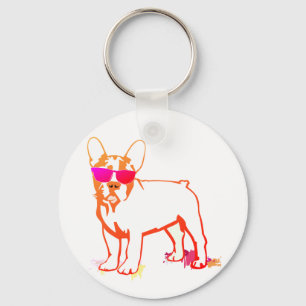 Super Frenchie Bulldog Schlüsselanhänger
