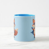Super Fuchs Held Hellblau Combo Tasse (Zentrum)