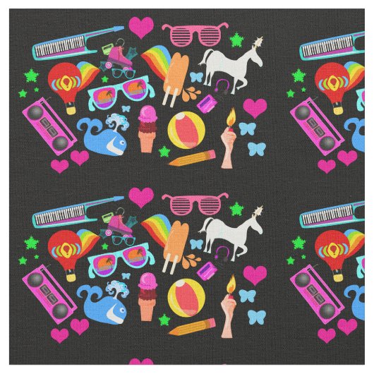 Super Fun Neon Stuff Stoff (Nahaufnahme)