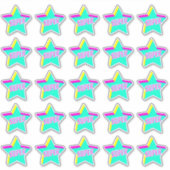 Super Fun Star Teacher Rewards-Aufkleber Aufkleber (Vorderseite)