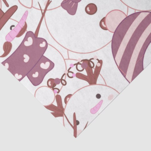 Super Fun und moderne Snowmen Weihnachten Seidenpapier (Ausschnitt)