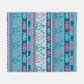 Super Fun und Segelboot Muster Fleecedecke (Vorderseite (Horizontal))