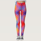 Super Funky Abstrakt Rainbow Leggings (Vorderseite)