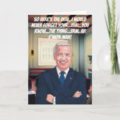 Super Funny Bidenisms Geburtstagskarte Karte (Vorderseite)